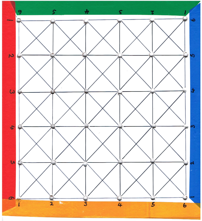 Original hand-drawn Cross Link board design